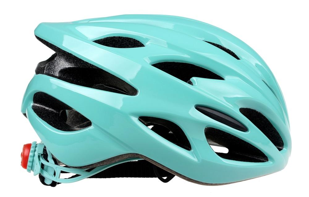 एलईडी लाइट के साथ आउटडोर रंगीन वयस्क सड़क साइकिल हेलमेट