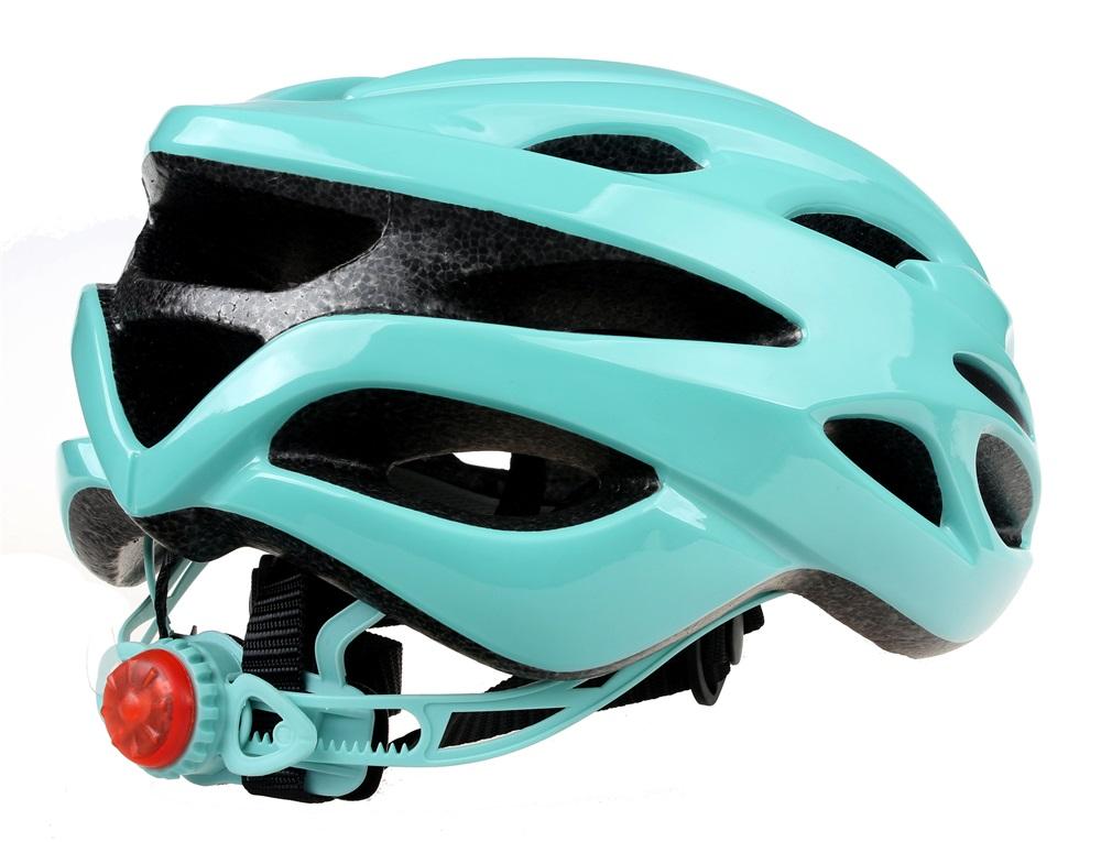 एलईडी लाइट के साथ आउटडोर रंगीन वयस्क सड़क साइकिल हेलमेट